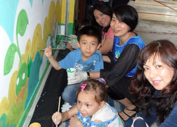 Soroptimist International of Hong Kong Sponsored Training Room & Mural Painting at Pak Tin Centre