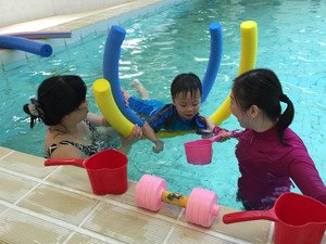 Hydrotherapy is offered to children in the first indoor hydrotherapy pool of Heep Hong Society. 
